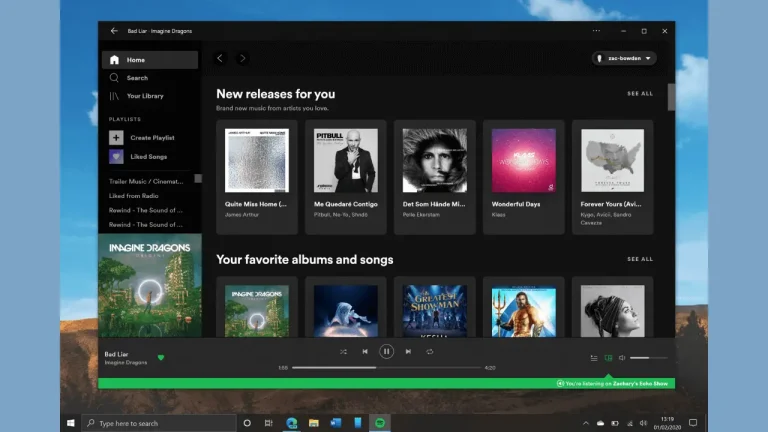 Instalação automática do aplicativo Spotify no Windows 10 e 11